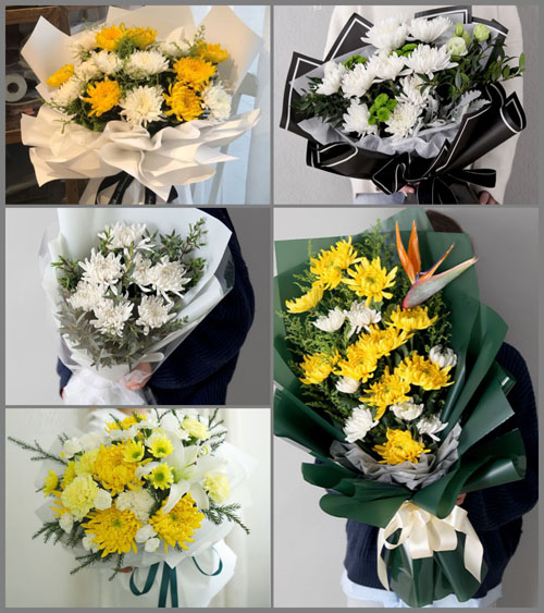 四川成都青白江区清泉镇西平村白事花束代送